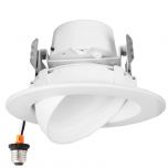 4 in. 4000K Adjustable Recessed LED Gimbal Downlight, 950 Lumens, Neutral White