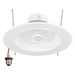 5 in. and 6 in. Retrofit Recessed LED Motion Sensor Downlight, 1300 Lumens, 5 CCT Color Selectable 2700K-5000K