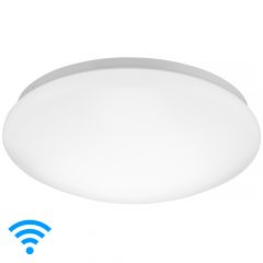 13 in. Smart WiFi LED Mushroom Light Ceiling Fixture, Dimmable, CCT 2000K-5000K, 1500 Lumens