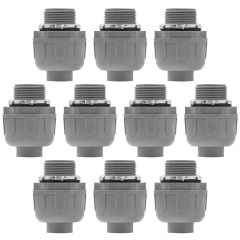 3/4 in. Straight Liquid Tight Conduit Fitting Connectors (10 Pack)