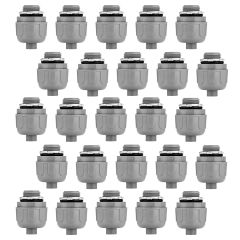 3/8 in. NPT Straight Liquid Tight Conduit Fitting Connectors (25 Pack)