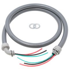 3/4 in. x 6 ft. Liquid Tight Non Metallic PVC Connector Conduit Cable Whip