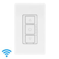 3-Way / Single Pole WiFi Smart Dimmer Switch, 3-Button Touch Control, LED Indicator Lights, Screwless Wall Plate Included