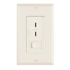 3-Way / Single Pole Dimmer Light Switch 600 Watt, LED Compatible, Wall Plate Included, Almond