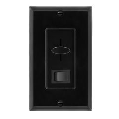 3-Way / Single Pole Dimmer Light Switch 600 Watt, LED Compatible, Wall Plate Included, Black