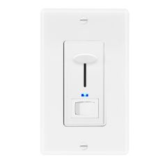 Low Voltage, 0-10V Slide Dimmer Switch, Indicator Light, Wall Plate Included