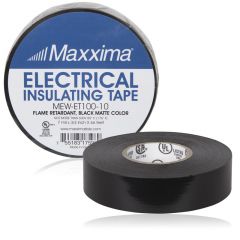 Electrical Tape, 3/4 in. x 66 ft. Flame Retardant, Black (10 Pack)