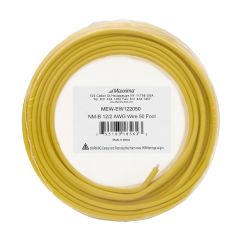 50 Ft. 12/2 Yellow NM-B Solid Copper Electrical W/G Wire, Non Metallic Sheathed Cable, 600V