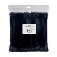 10 Inch Nylon Heavy Duty, Ultra Strong, Multipurpose Cable Zip Ties 500 Pack, Black