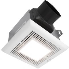 80 CFM Bathroom Exhaust Fan, 1.5 Sones Quiet Operation, Built-in LED Light, Ceiling Mounted
