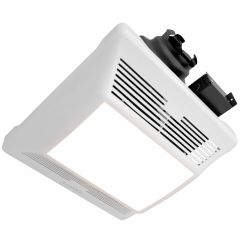 90 CFM Bathroom Exhaust Fan, 1 Sone Quiet Operation, Built-in LED Light, Ceiling Mounted