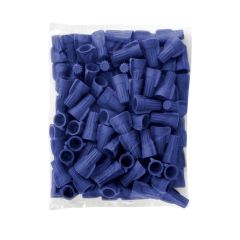 Blue Electrical Winged Wire Connector Screw Terminal 100 Pack