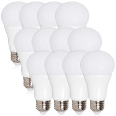 A19 LED Light Bulb, 60 Watt Equal, 800 Lumens, 5000K Daylight (12 Pack)