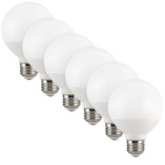 G25 LED Vanity Light Bulb, 40 Watt Equal, 450 Lumens 4000K Neutral White (6 Pack)