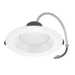 8 in. Recessed Commercial LED Downlight, Selectable Color Temperature / Wattage, up to 2400 Lumens