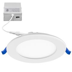 4 in. Slim Recessed LED Downlight, Canless IC Rated, 750 Lumens, 5 CCT Color Selectable 2700K-5000K