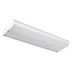  12 in. LED Under Cabinet Light, Hardwired, 300 Lumens, 3 CCT 3000K - 5000K, White, On/Off Switch