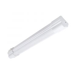 12 in. LED Under Cabinet Light, Linkable, 600 Lumens, 3000K Warm White, White, On/Off Switch