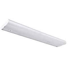 24 in. LED Under Cabinet Light, Hardwired, 950 Lumens, 3 CCT 3000K - 5000K, White, On/Off Switch