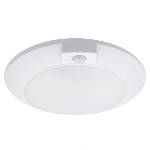 Maxxima 6 in. Round Motion Sensor LED Ceiling Mount Light Fixture 3000K Warm White 600 Lumens Closet Light