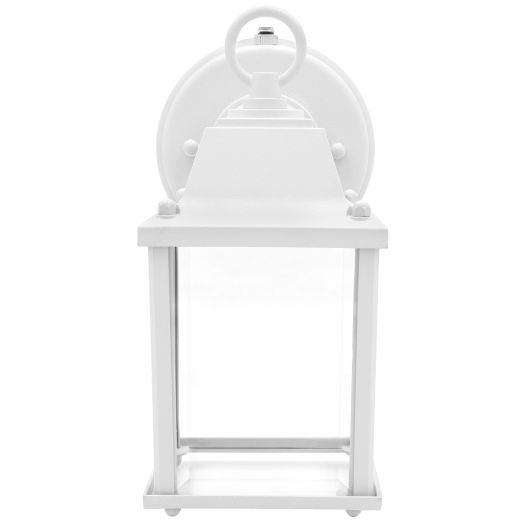 White LED Porch Light with Photocell, Clear Glass