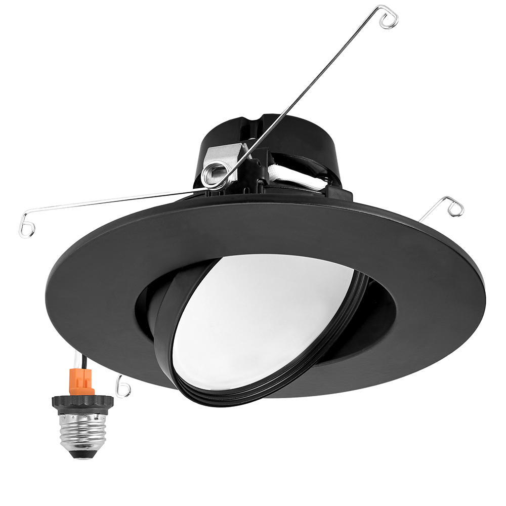 ファッション人気ブランドランキング Adjustable Black 6” & 5” Recessed Downlight CCT 5 Gimbal LED クラブ